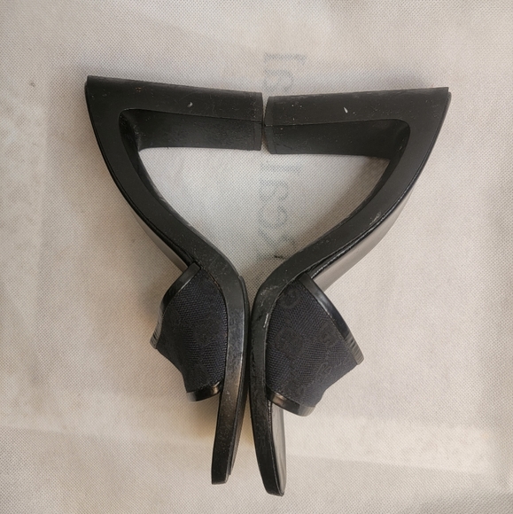 GUCCI sandals GG canvas canvas ?~ leather Authentic used - Picture 6 of 16